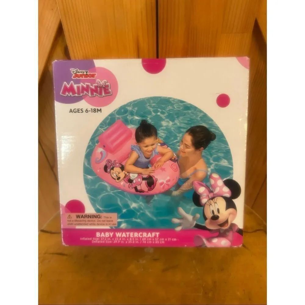 Disney Jr Minnie Mouse Baby Watercraft Float Seat Pool 6-18M - Brand New (5990)